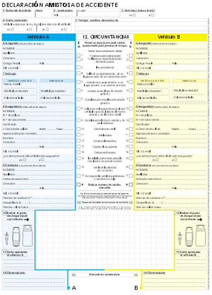 parte amistoso de accidentes de tráfico
